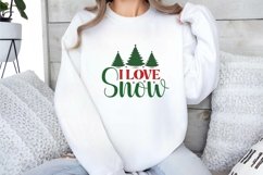 I Love Snow| Christmas SVG Design Product Image 1