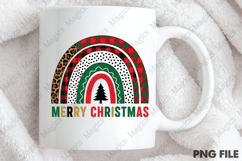 Plaid Christmas Tree Rainbow Winter Leopard Product Image 4