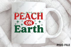 Peach On Earth Sublimation Christmas Design Product Image 4