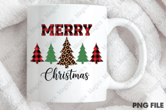 Plaid Christmas Tree Winter Forest Leopard Product Image 4