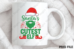 Santas Cutest Elf Christmas Sublimation Product Image 4