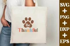 Be Thankful - Thanksgiving Dog Bandana svg - Dog Bandana svg Product Image 1
