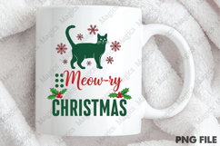 Meow Christmas Sublimation Design Product Image 4