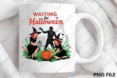 Waiting for Halloween Png, Halloween Girly png Product Image 4