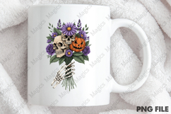 Halloween Skull Bouquet PNG Product Image 4