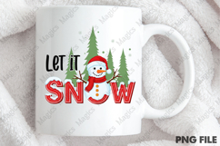 Let Snow Snowman Snowflake Merry Christmas Product Image 4