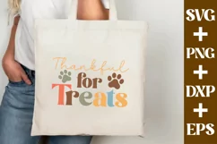 Thankful For Treats - Thanksgiving Dog Bandana svg Product Image 4