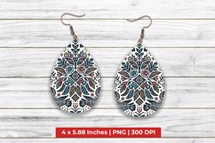 Floral Teardrop Earrings Product Image 1