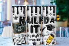 Nailed It School Graduation Tumbler Wrap PNG Product Image 1