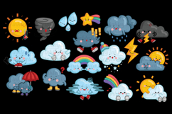 Weather Icon Clipart - Many Type of Weather Clip Art Product Image 1