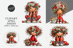 Watercolor Easter Fairy Clipart Product Image 1