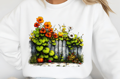 Whimsical Autumn Fence Clipart Product Image 2
