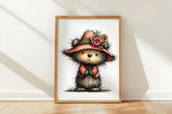 Whimsical Pink Autumn Fall Clipart Product Image 3