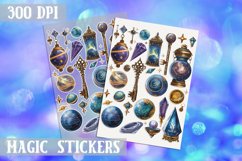 Magic sticker Sheet PNG Celestial Stickers Vizard Poison PNG Product Image 1