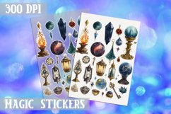 Magic sticker Sheet PNG Celestial Stickers Vizard Poison PNG Product Image 1