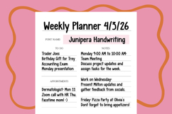 JUNIPERA Cute Simple Handwriting Font Product Image 3