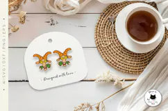 Funny Goat Laser Cut Earrings Design | Farm Animal SVG Product Image 2