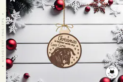 Christmas Ornaments Laser Cut Vol.6 | Laser Dog Ornament SVG Product Image 2