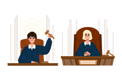 justice judge woman vector Product Image 1