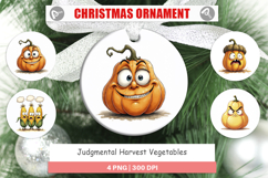 Judgmental Vegetables Ornament Product Image 1