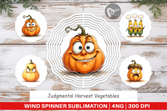 Judgmental Vegetables Wind Spinner Product Image 1