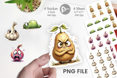 Judgmental Vegetables Sticker Product Image 1