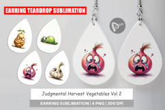 Judgmental Vegetables Earring Product Image 1