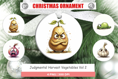 Judgmental Vegetables Ornament Product Image 1
