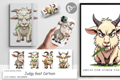 Digital Paper Judgy Goat Product Image 1