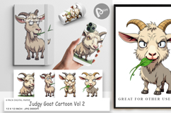 Digital Paper Judgy Goat Product Image 1