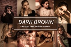 Dark brown lightroom presets for desktop and mobile Product Image 1