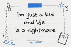 Jugwer Bromn Cute Handwritten Font Product Image 4