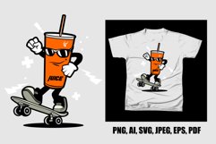 JUICE AND SKATEBOARD CARTOON Product Image 1