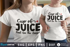 Cup of juice and on the loose! SVG, Mom SVG Design Product Image 1
