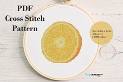 Juicy Orange Cross Stitch Pattern - Digital Download PDF Product Image 1