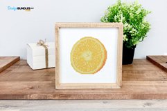 Juicy Orange Cross Stitch Pattern - Digital Download PDF Product Image 2