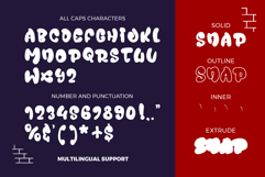 Juicy Snap | Chubby 3D Layered Graffiti Webfont for Bold Fun Product Image 4