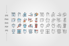 set of Hygiene routine bathroom related icons Product Image 1