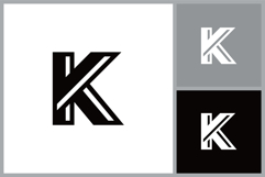 Letter K Initial Symbol Vector Product Image 1