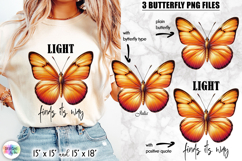Butterflies with Inspirational Quotes, Butterfly Clipart Product Image 1
