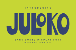 Juloko Sans Serif Display Font Product Image 1
