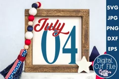 4th of July Svg America Farmhouse Sign, July 4th Product Image 1