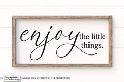 Enjoy The Little Things - Farmhouse SVG Product Image 1