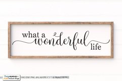 What A Wonderful Life - Farmhouse SVG Product Image 1