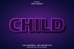 Child - Editable Text Effect Product Image 1