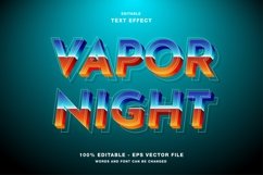 Vapor Night Wave - Editable Text Effect Product Image 1
