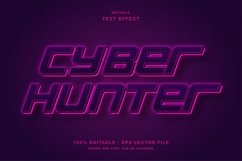 Cyber Hunter Neon - Editable Text Effect Product Image 1