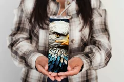 July 4th 20oz Tumbler Design, 3D Eagle Tumbler Sublimation Product Image 3