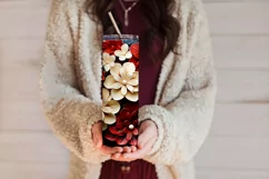 3D Flowers Tumbler Sublimation, July 4th 20oz Tumbler Design Product Image 3