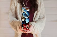 3D Flowers Tumbler Sublimation, July 4th 20oz Tumbler Design Product Image 3